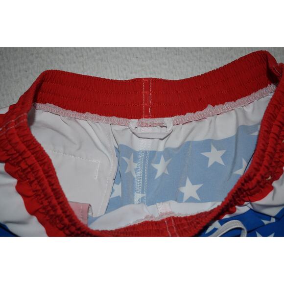 Chubbies Gym Shorts Swimming Mens Size Medium 5 Inch Inseam USA Flag America - Picture 3 of 7